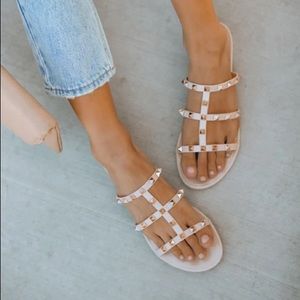 Gold Studded Sandal